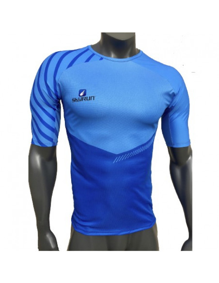 Camiseta Trail Running Talaia azul - Skyrun