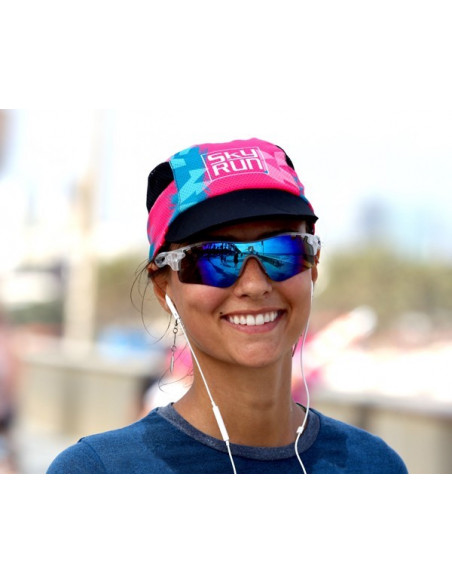 Gorra Trail Running Hi-Tech Reversible Pink