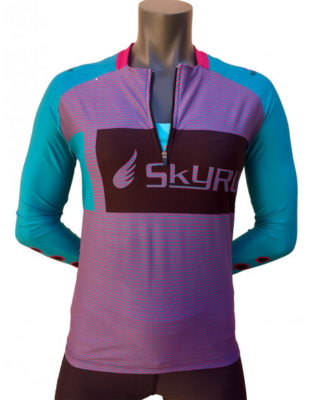 Camiseta Térmica Trail Running Sagra Purple - Skyrun